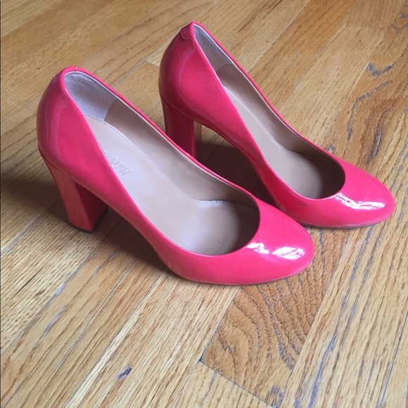 J Crew Block Heel Coral in size 6 - Picture 3 of 7